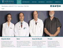 Tablet Screenshot of entdoctornj.com
